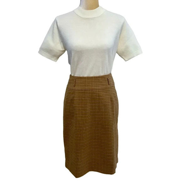 Covington Vintage Fleece Gingham Pattern Women 12 - Picture 1 of 12